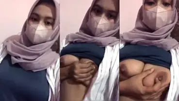Bokep Hijab Zilla Pap Payudara Hot Viral poster