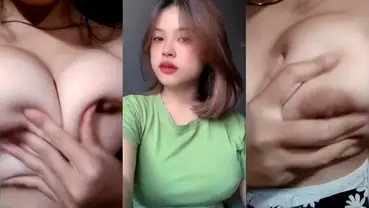 Bokep TikTok Baju Hijau Sengaja Pamer Hot poster